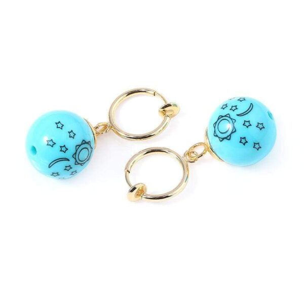 cosplay The Seven Deadly Sins Earrings Elizabeth Liones Blue Sun Stars boucles d'oreilles
