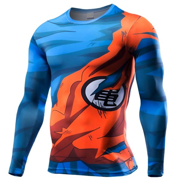 T-Shirt Compression Long Goku Dragon Ball Z Sport