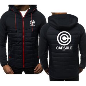 Doudoune Dragon Ball Capsule Corp logo matelassée
