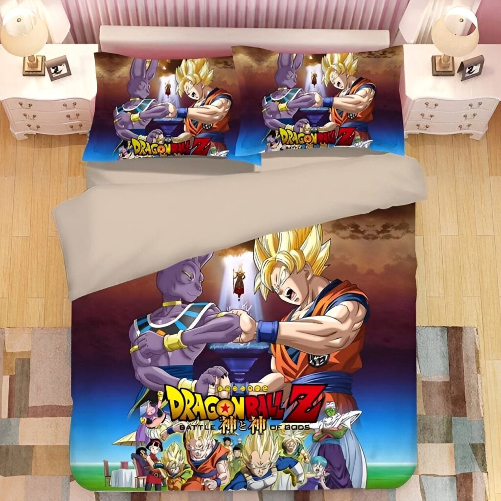 Housse de Couette Dragon Ball Goku Beerus Battle