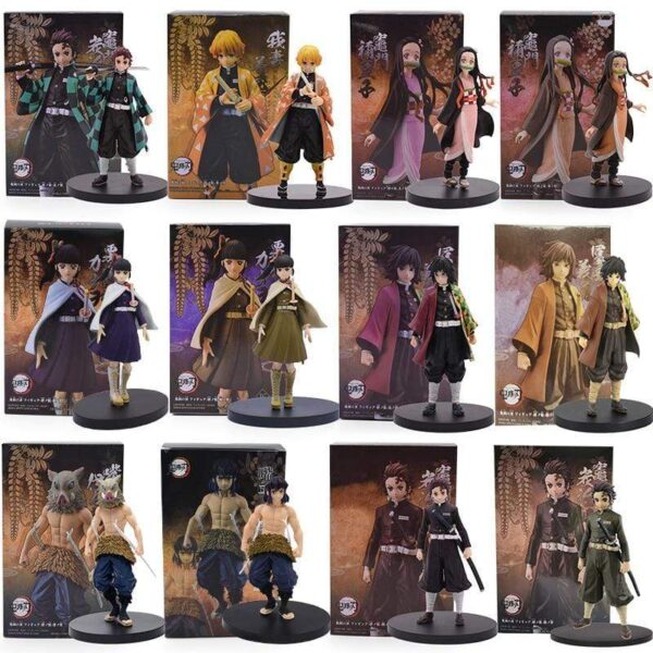 Figurine Demon Slayer Figure Kimetsu no Yaiba Tanjirou Nezuko Zenitsu Inosuke Kanawo Giyuu PVC