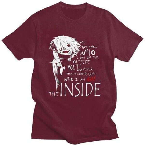 Harajuku Tokyo Ghoul Kaneki Ken t-shirt manches courtes 100% coton décontracté mode cosplay