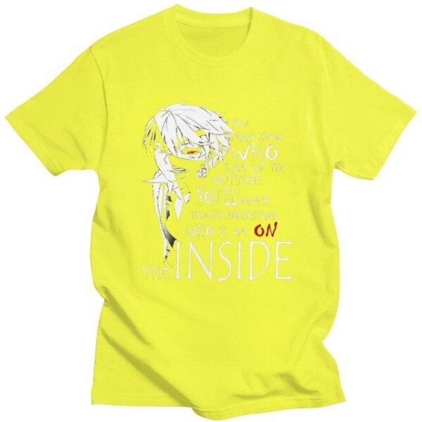 Harajuku Tokyo Ghoul Kaneki Ken t-shirt manches courtes 100% coton décontracté mode cosplay