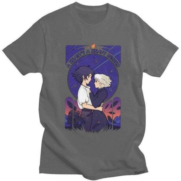 Howl'S Moving Castle A Heart'S A Heavy Burden t-shirt manches courtes 100% coton décontracté mode cosplay