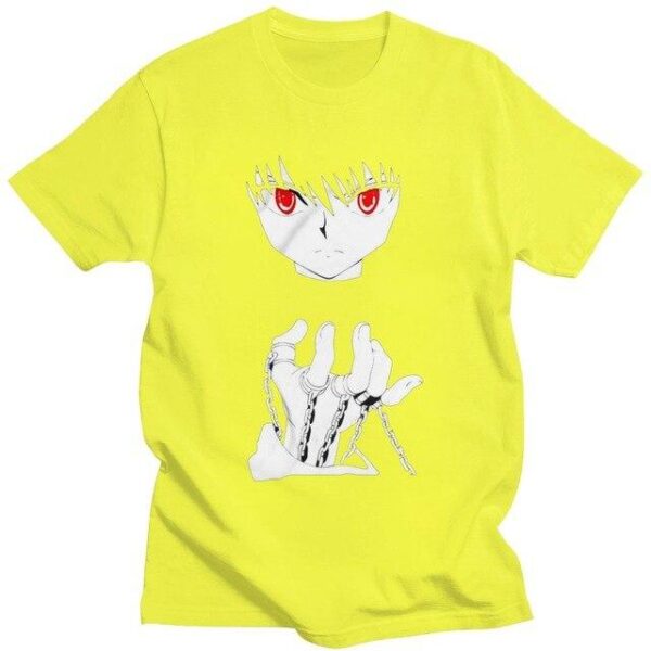 Hunter X Hunter Devil Eye Kurapika t-shirt manches courtes 100% coton décontracté mode cosplay
