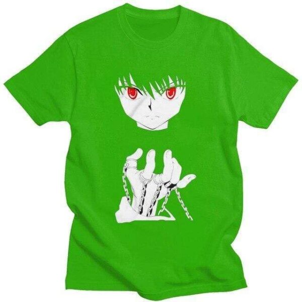 Hunter X Hunter Devil Eye Kurapika t-shirt manches courtes 100% coton décontracté mode cosplay