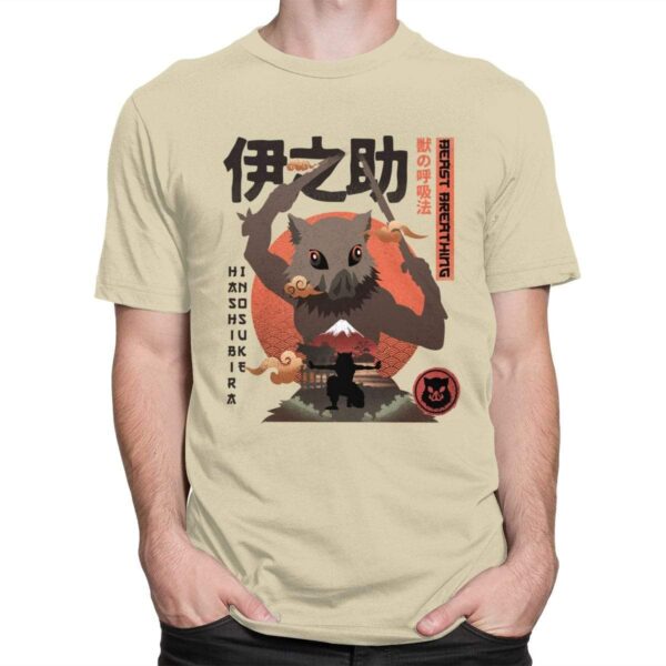 Inosuke Hashibira Demon Slayer T-shirt Kimetsu No Yaiba t-shirt manches courtes 100% coton décontracté mode cosplay