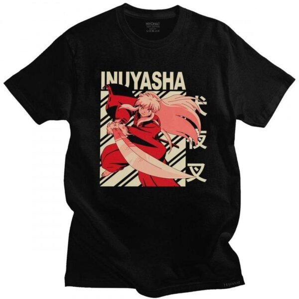 Inuyasha t-shirt manches courtes 100% coton décontracté mode cosplay