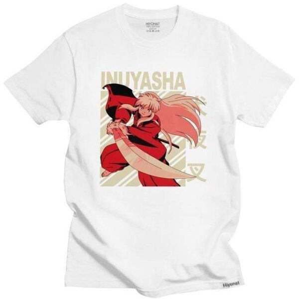 Inuyasha t-shirt manches courtes 100% coton décontracté mode cosplay