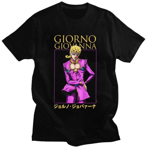 Jojo Bizarre Adventure t-shirt manches courtes 100% coton décontracté mode cosplay JOJO's