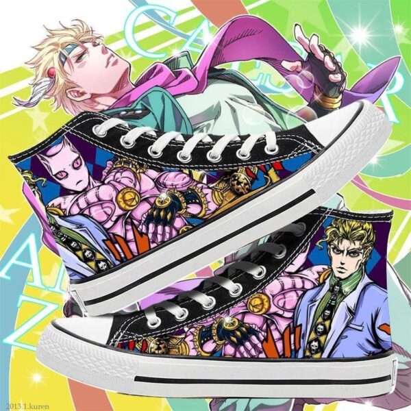 jojo-s-bizarre-adventure-chaussures-de-dessin-anime-chaussures-d-aventure-en-toile-confortables-pour-hommes-et-femmes-decontracte-23636734378165 JoJo's Bizarre Adventure chaussures de dessin animé, chaussures d'aventure, en toile, confortables pour hommes et femmes, décontracté