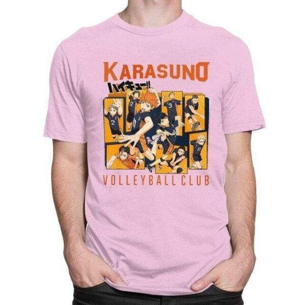Karasuno Volleyball Club t-shirt manches courtes 100% coton décontracté mode cosplay