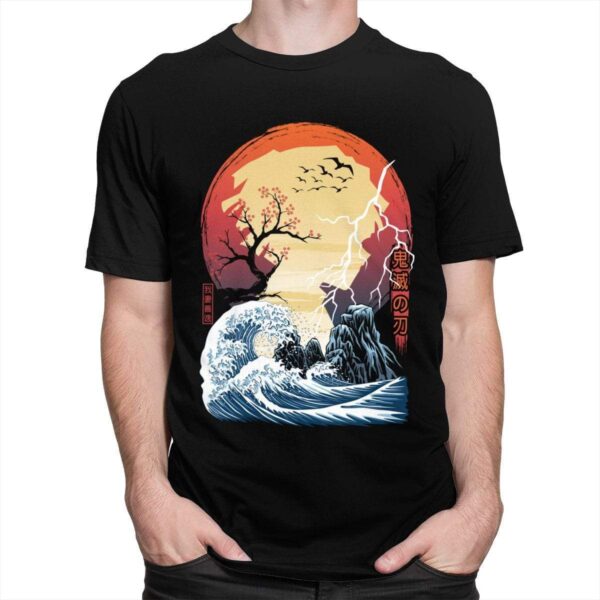 Kimetsu No Yaiba Demon Slayer t-shirt manches courtes 100% coton décontracté mode cosplay