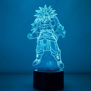Lampe LED 3D Broly SSJ Légendaire Dragon Ball Z