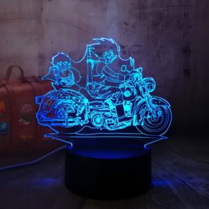 Lampe LED 3D Goku et Gohan Dragon Ball Z Petit