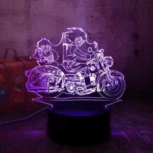 Lampe LED 3D Goku et Gohan Dragon Ball Z Petit