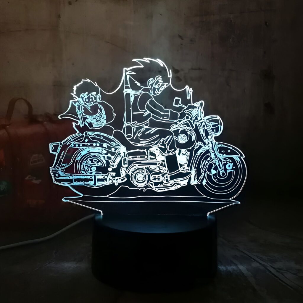 Lampe LED 3D Goku et Gohan Dragon Ball Z Petit