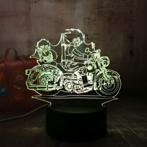 Lampe LED 3D Goku et Gohan Dragon Ball Z Petit