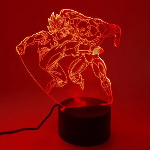 Lampe LED 3D Goku vs Jiren Tournoi du Pouvoir DBZ