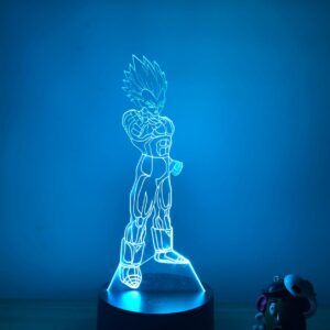 Lampe LED 3D Vegeta Super Saiyan Dragon Ball Z