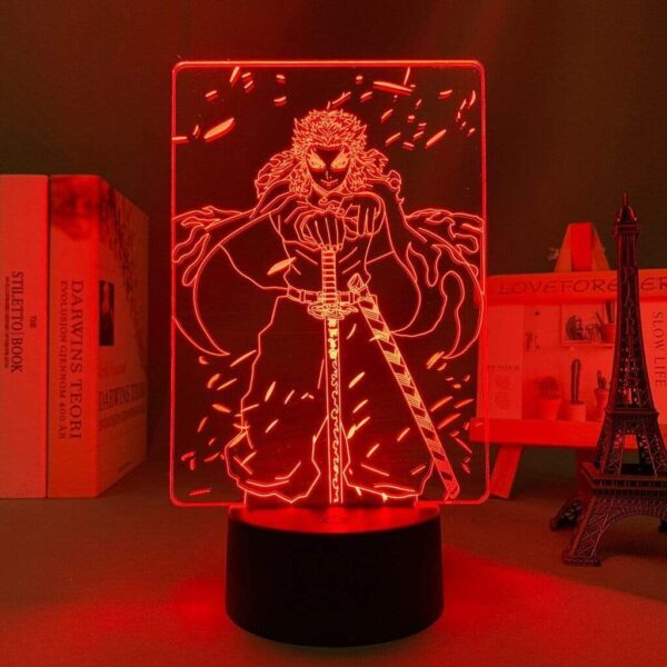 Lampe Kimetsu No Yaiba Led Lamp Kyojuro Rengoku Demon Slayer goodies