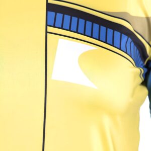 T-Shirt Compression Femme Bulma V2 Jaune Bleu DBZ