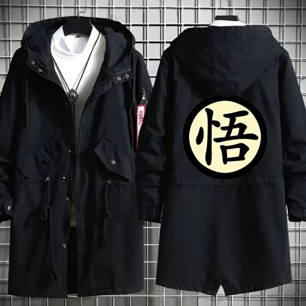 Manteau Dragon Ball Z avec Kanji Go Sagesse Goku