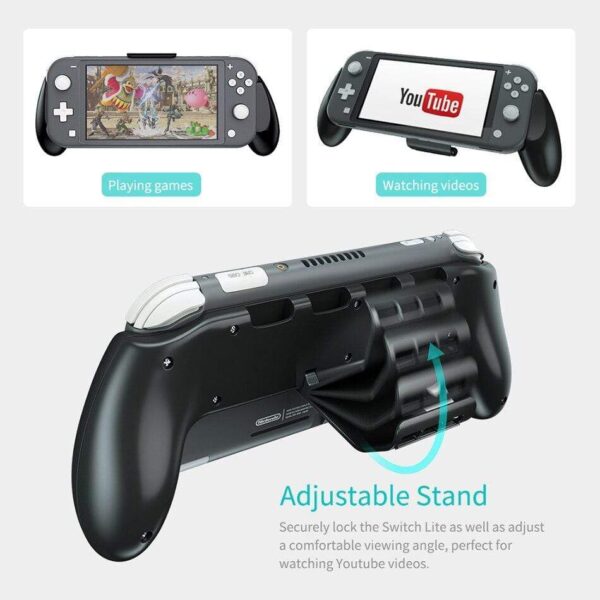 Nintendo Switch Lite poignée support de support contrôleur asymétrique roue stockage carte pour Nintendo Switch Lite