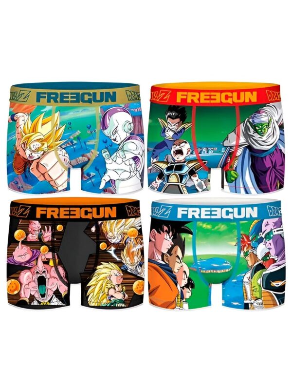 Pack caleçons Dragon Ball Z Goku Freezer Piccolo DBZ