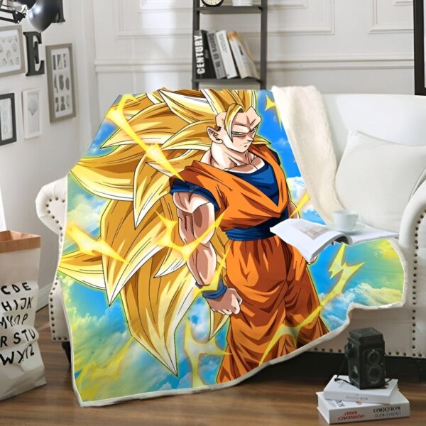 Plaid Goku SSJ3 Dragon Ball Z cheveux longs
