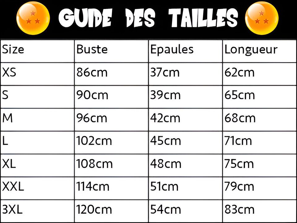 guide de taille
