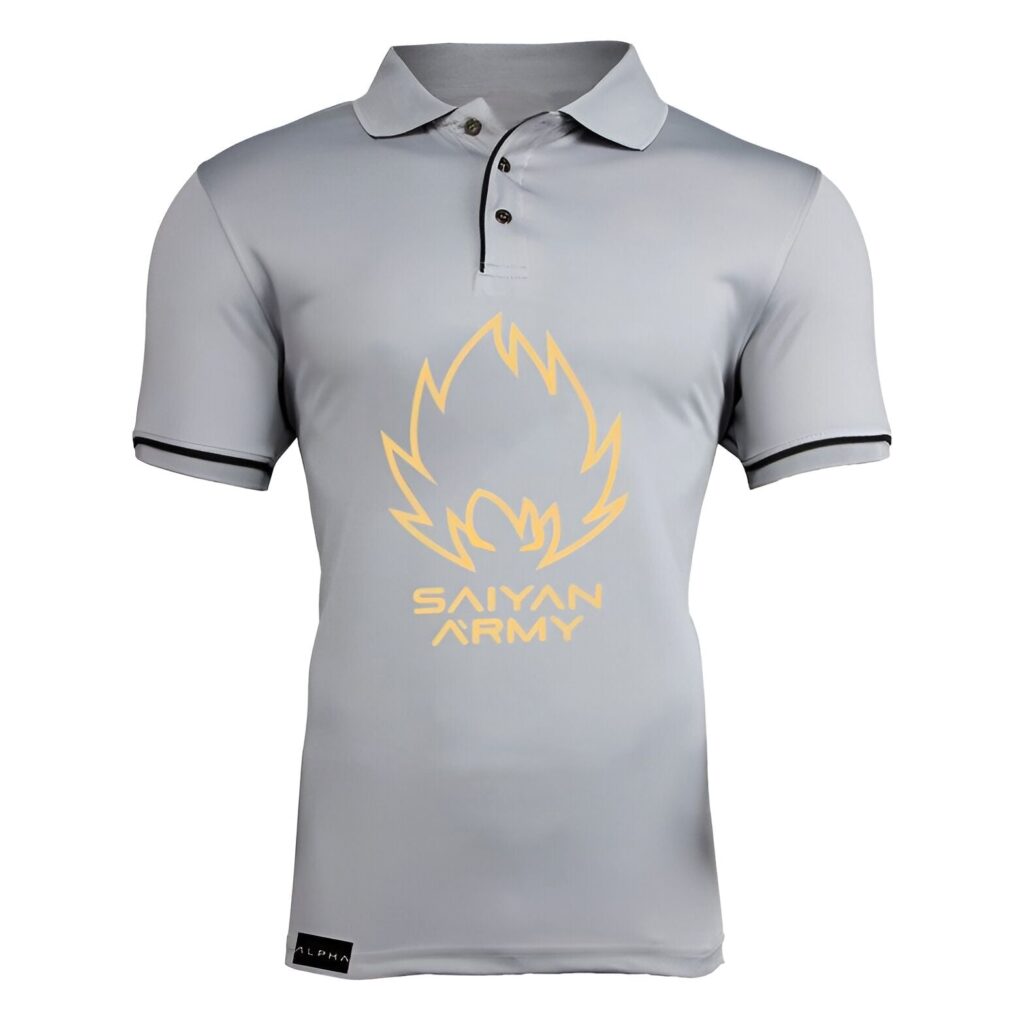Polo Dragon Ball Z Emblème Saiyan Army 4 couleurs