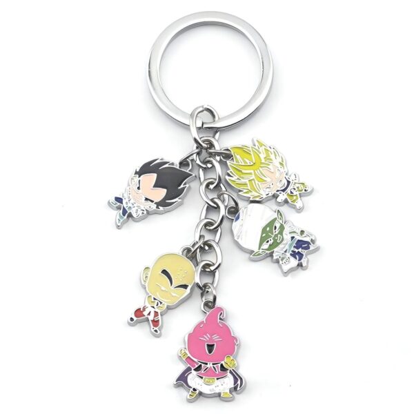 Porte-clé Dragon Ball Z saga Buu cinq personnages DBZ