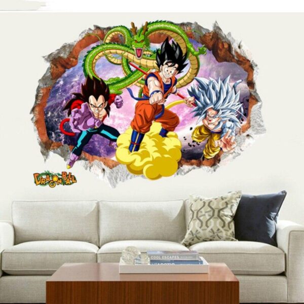 Sticker Mural Dragon Ball </br> Goku et Vegeta SSJ4