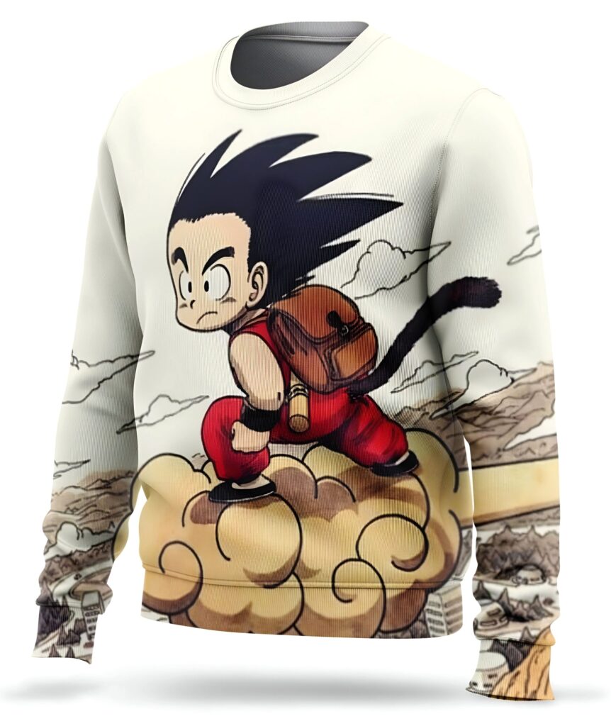 Pull Dragon Ball Goku enfant Nuage Magique Kinto