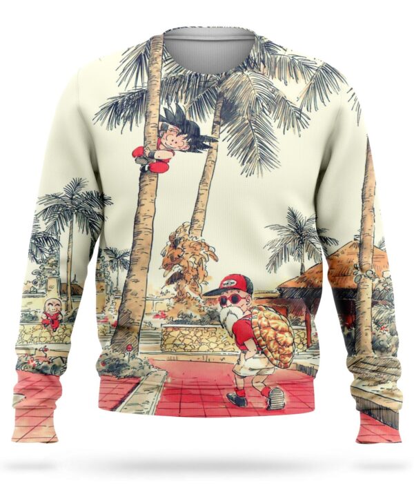 pull-tortue-geniale-1 Pull Dragon Ball <br /> Goku et Kame Sennin