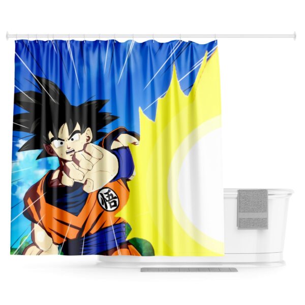 Rideau de Douche Dragon Ball Goku Kamehameha