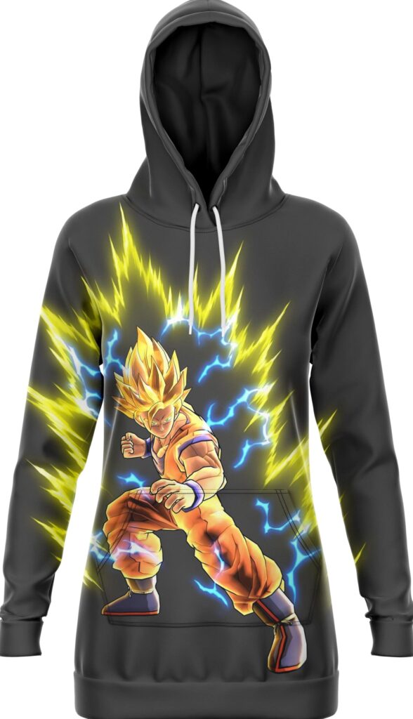 Robe Sweat Femme Goku Super Saiyan Dragon Ball Z