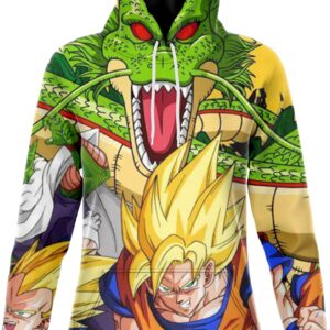 smm-reencoded Robe Sweat Dragon Ball Z Goku et Shenron Femme