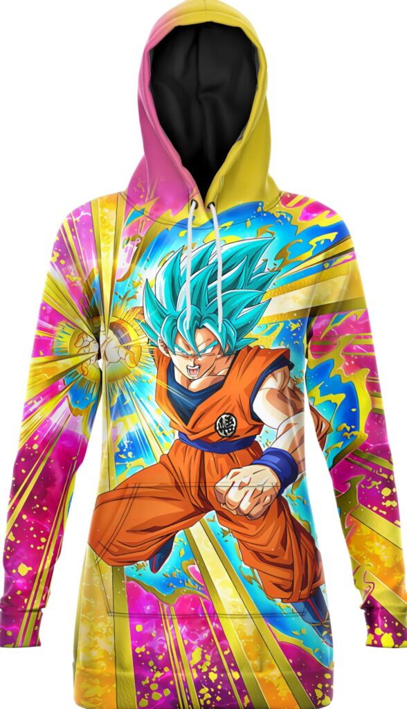 Robe Sweat Goku Super Saiyan Blue Dragon Ball Femme
