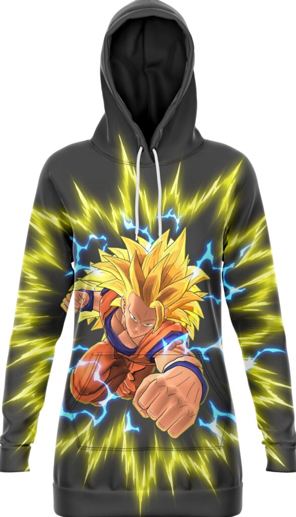 Robe Sweat Femme Goku Super Saiyan 3 Dragon Ball