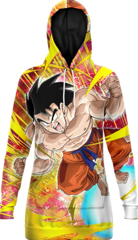 Robe Sweat DBZ Goku Posture Attaque Dragon Ball Z
