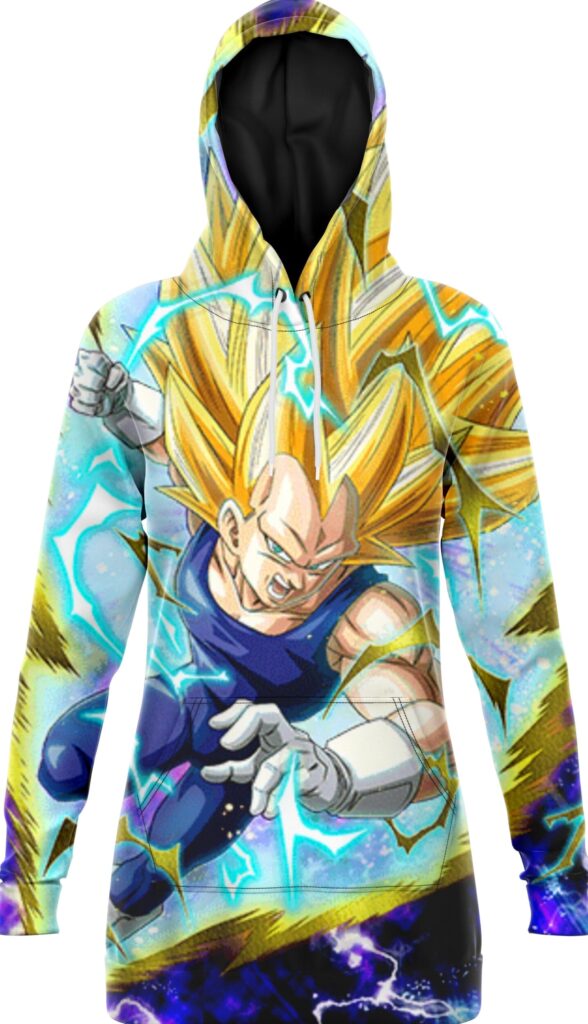 Robe Sweat Femme Vegeta Super Saiyan Dragon Ball