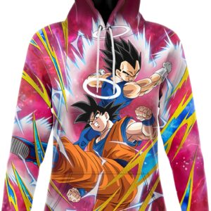 Robe Sweat DBZ Femme Goku et Vegeta Rivaux Saiyans