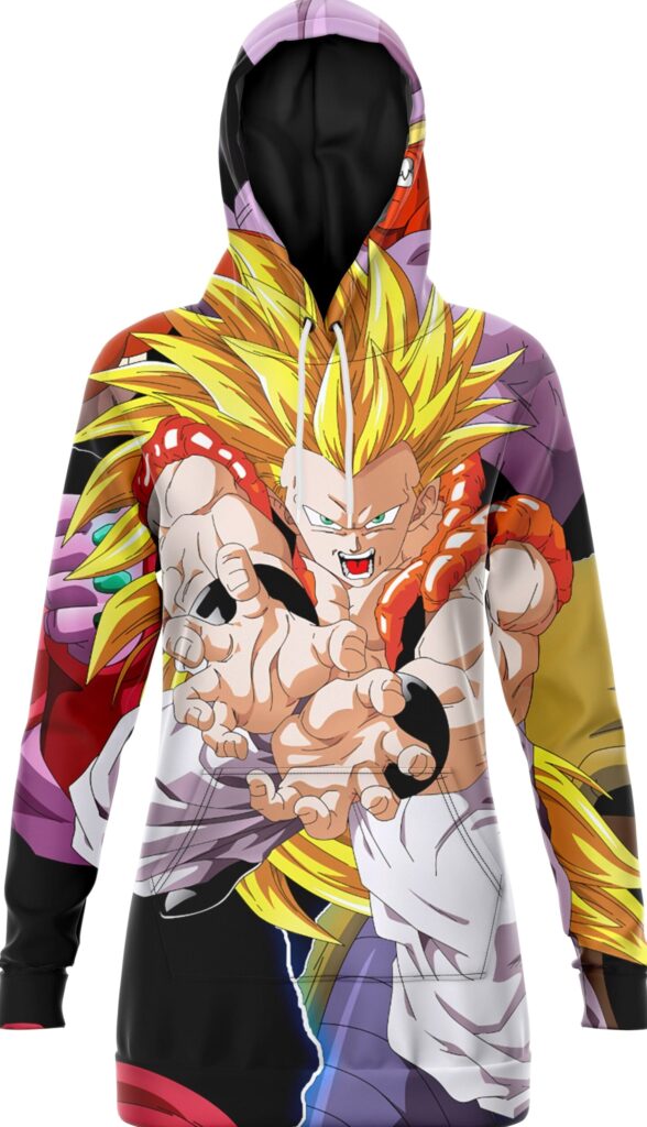 Robe Sweat Gogeta Super Saiyan 3 Dragon Ball Z Femme