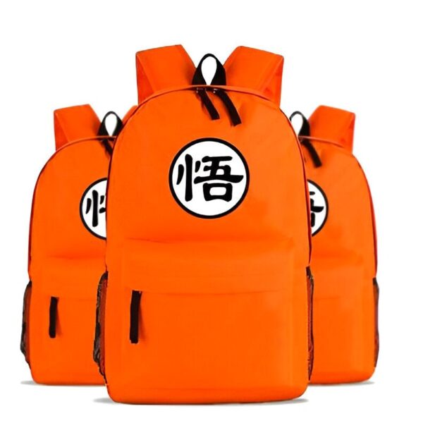 Sac à Dos Dragon Ball Z Kanjis Go et Kaio Orange