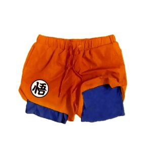 Short de Sport Dragon Ball Z Couleur Orange Goku Style