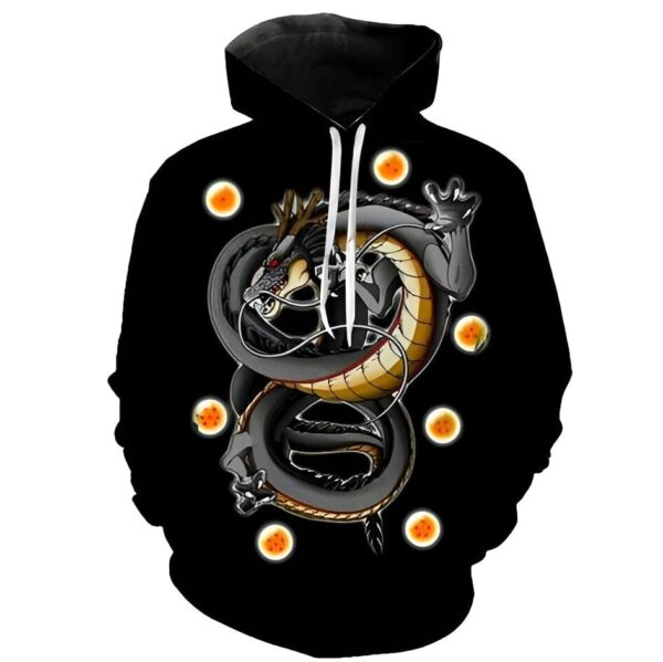 Sweat à Capuche Enfant Black Shenron Dragon Ball