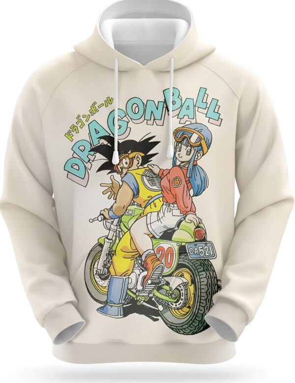 Sweat Dragon Ball Z Goku et Bulma Aventures Débuts