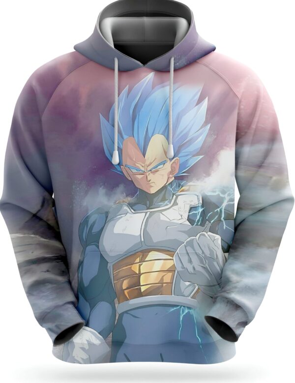 Sweat Vegeta Super Saiyan Blue Capuche Dragon Ball